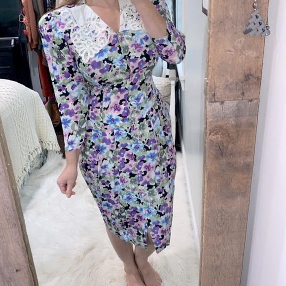 Jonathan Martin vintage floral dress size 11/12 - Picture 1 of 6